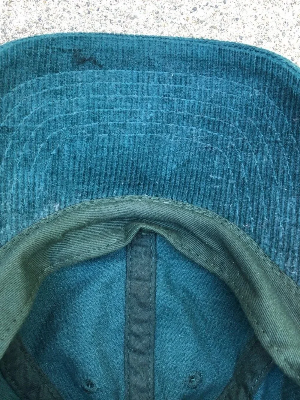Vintage AEROPOSTALE Corduroy Hat Women's Adjustable Cap Green